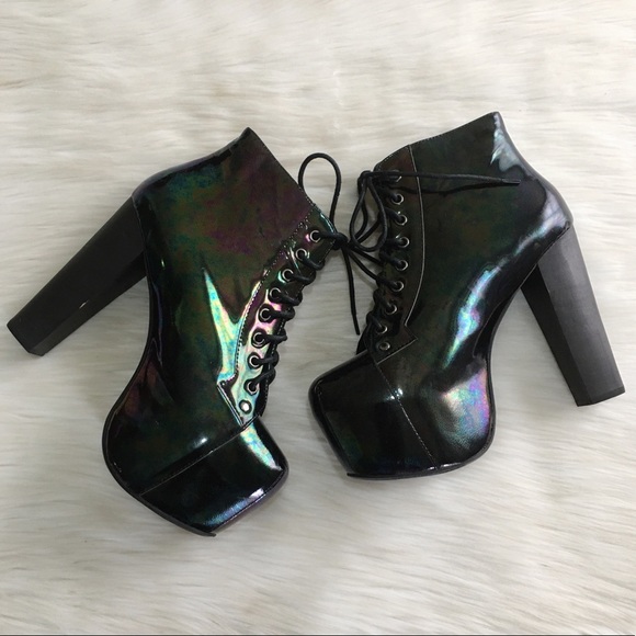 Jeffrey Campbell Lita Iridescent Boots - Picture 5 of 13